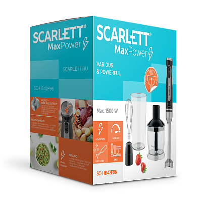 Блендер погружной Scarlett SC-HB42F96 - 10