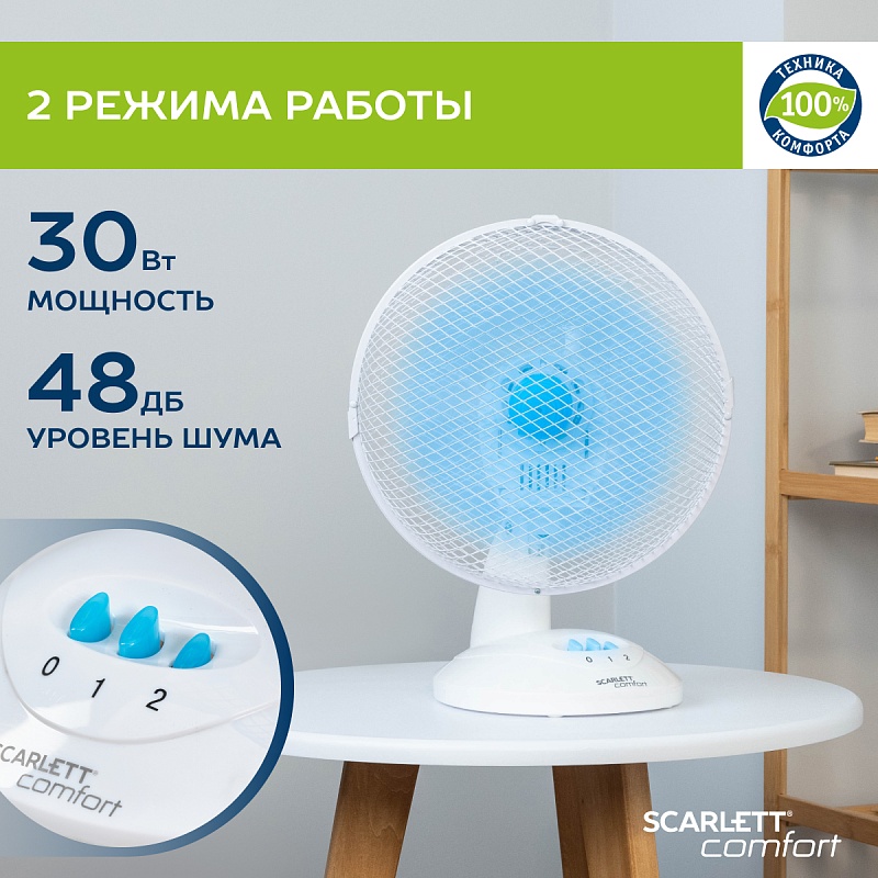 Настольный вентилятор Scarlett SC-DF111S19 - Характеристики - 2