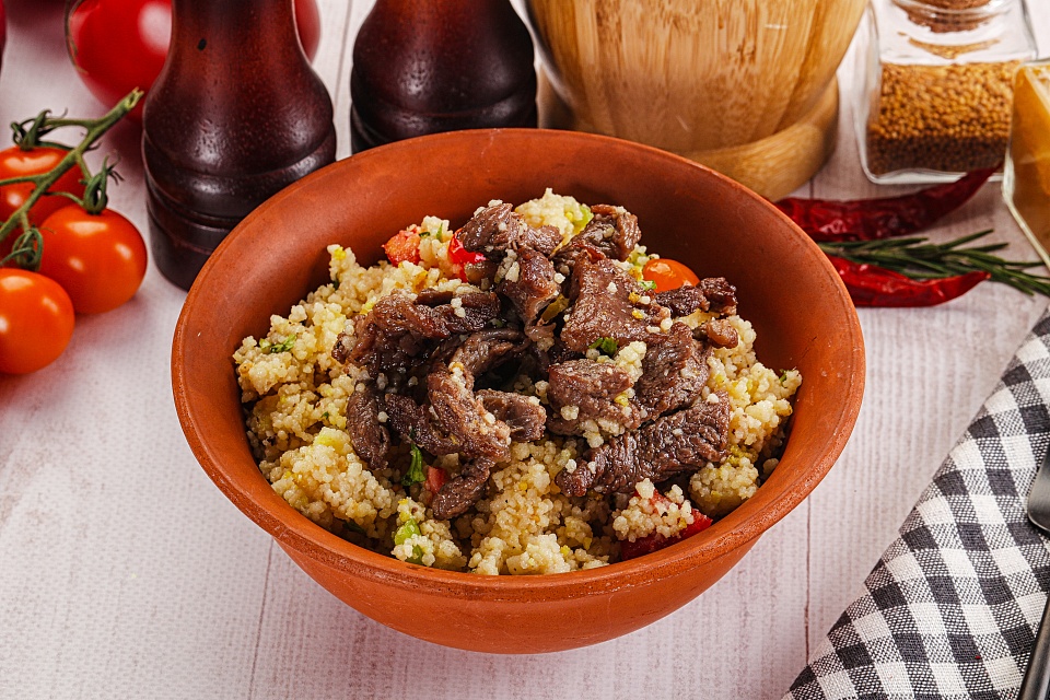 Пшенная каша с бараниной