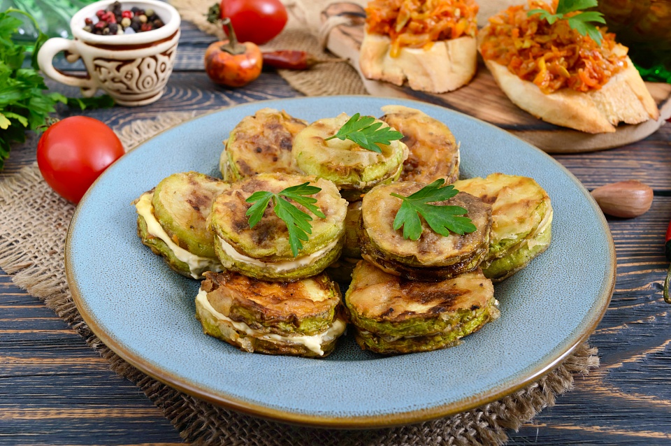 Слоеные кабачки