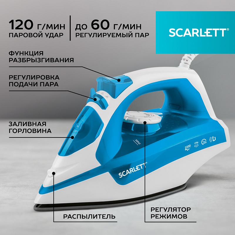 Утюг Scarlett SC-SI30P17 - Характеристики - 4